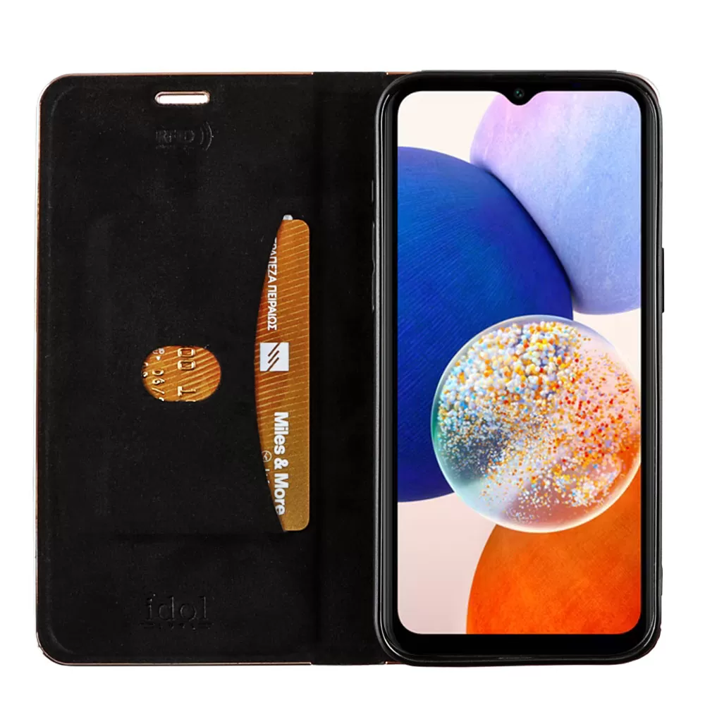 IDOL 1991 ELITE PRO ΘΗΚΗ SAMSUNG A14 4G A145/A14 5G A146 6.6in ANTI-RFID BOOK STAND BLACK - Image 6