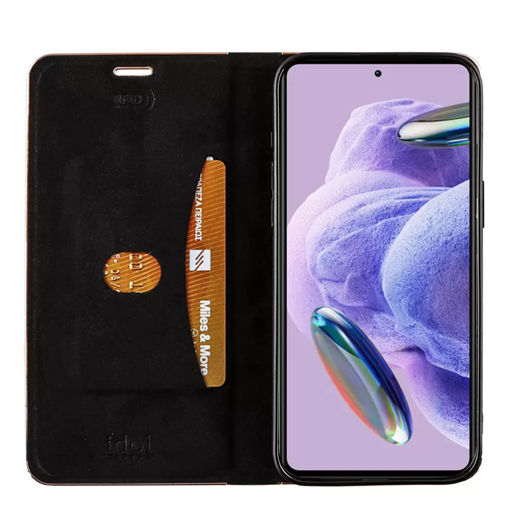 IDOL 1991 ELITE PRO ΘΗΚΗ XIAOMI REDMI NOTE 12 PRO 5G 6.67in  ANTI-RFID BOOK STAND BLACK - Image 6