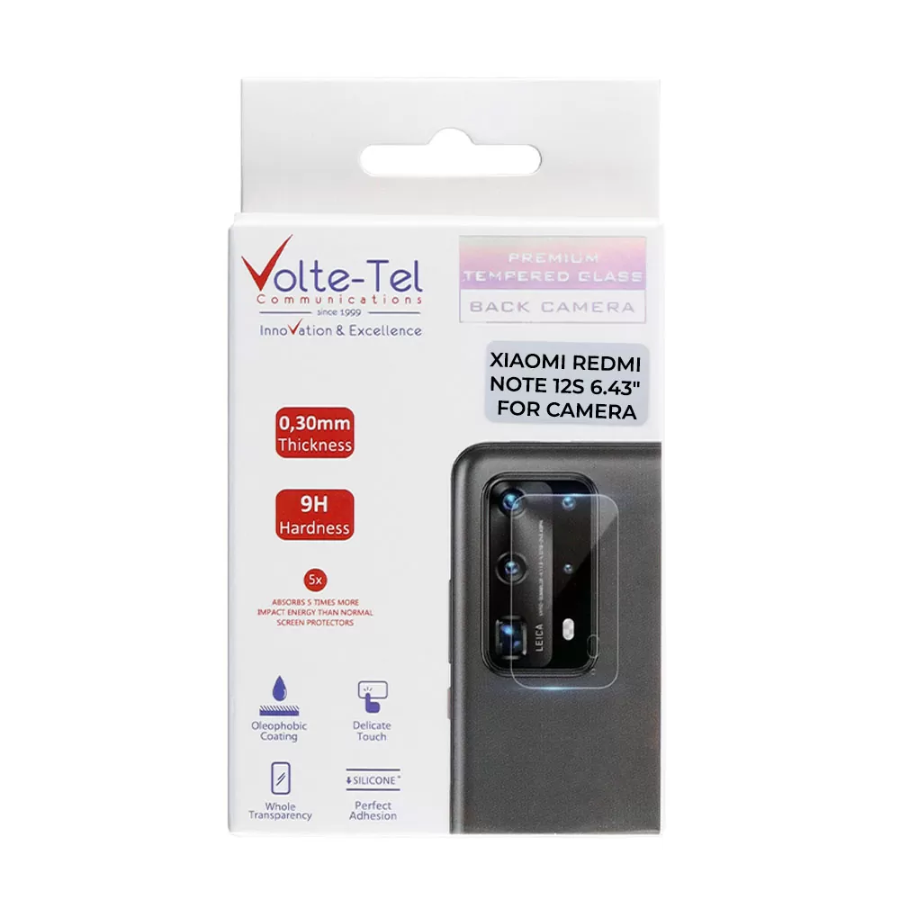 VOLTE-TEL CAMERA TEMPERED GLASS XIAOMI REDMI NOTE 12S 6.43in 9H 0.30mm - Image 2