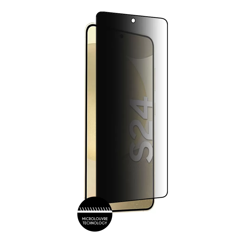 IDOL 1991 PREMIUM PRIVACY ANTISPY TEMPERED GLASS SAMSUNG S24 5G 6.2in 9H 0.25mm SEMI CURVED FULL GLUE BLACK - Image 7