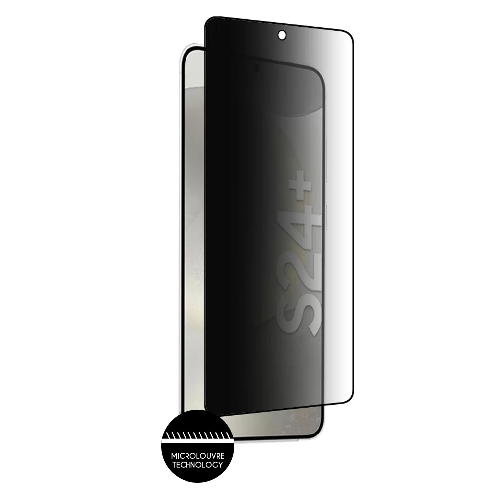 IDOL 1991 PREMIUM PRIVACY ANTISPY TEMPERED GLASS SAMSUNG S24 PLUS 5G 6.7in 9H 0.25mm SEMI CURVED FULL GLUE BLACK - Image 7