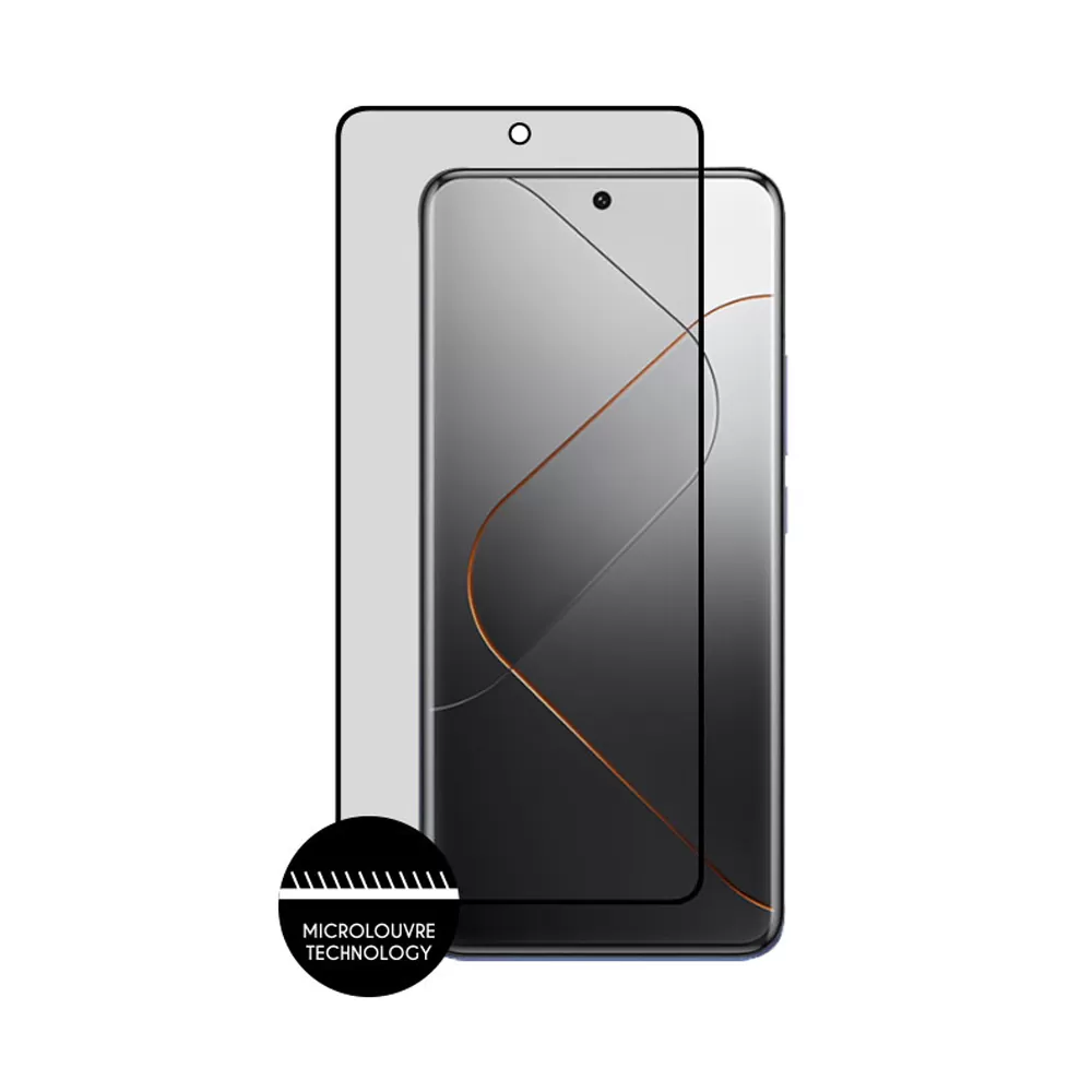 IDOL 1991 PREMIUM PRIVACY ANTISPY TEMPERED GLASS XIAOMI 14 6.36in 9H 0.25mm SEMI CURVED FULL GLUE BLACK - Image 6