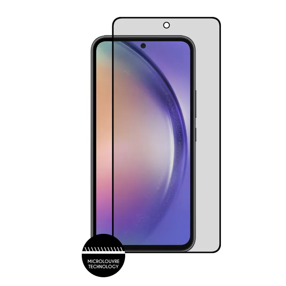 IDOL 1991 PRIVACY ANTISPY TEMPERED GLASS SAMSUNG A55 5G A556 6.6in 9H 0.25mm SEMI CURVED FULL GLUE BLACK - Image 6