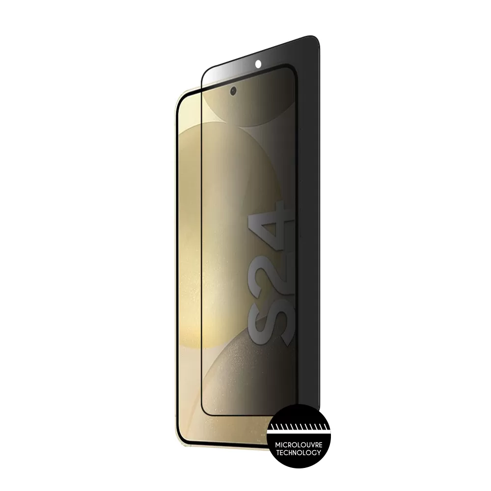 IDOL 1991 PRIVACY ANTISPY TEMPERED GLASS SAMSUNG S24 5G 6.2in 9H 0.25mm 3D SEMI CURVED EDGE GLUE FINGER UNLOCK BLACK - Image 7
