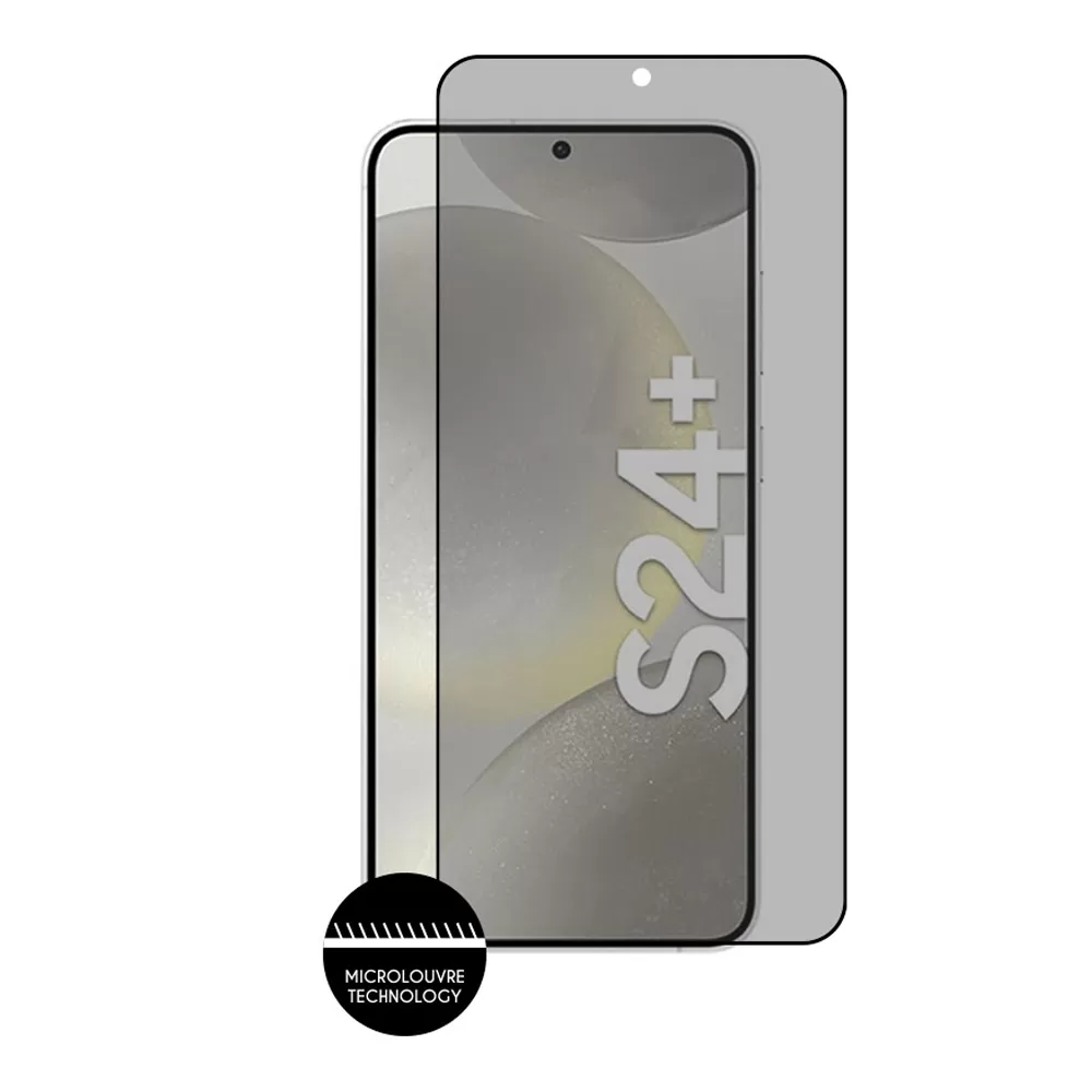 IDOL 1991 PRIVACY ANTISPY TEMPERED GLASS SAMSUNG S24 PLUS 5G 6.7in 9H 0.25mm 3D SEMI CURVED EDGE GLUE FINGER UNLOCK BLACK - Image 6