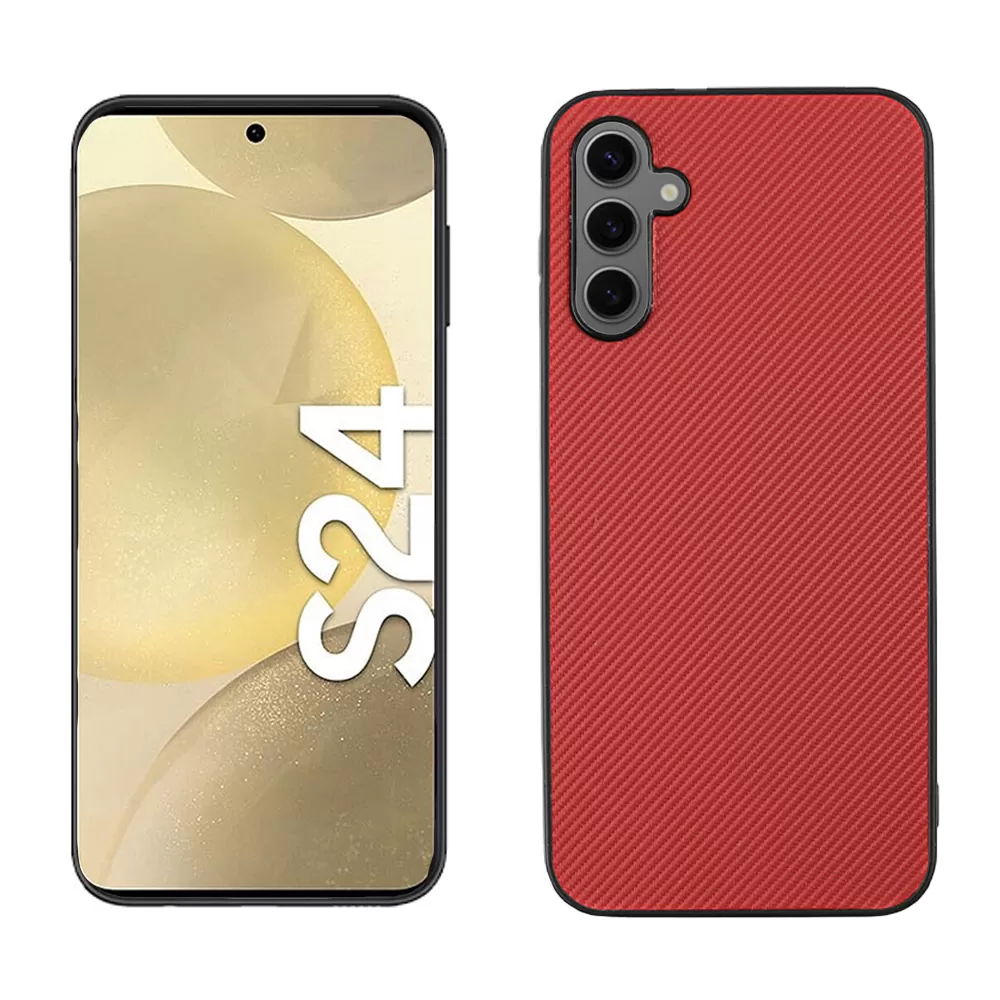 VOLTE-TEL CARBON LIFT ΘΗΚΗ SAMSUNG S24 5G S921 6.2in  CAMERA GUARD RED - Image 5