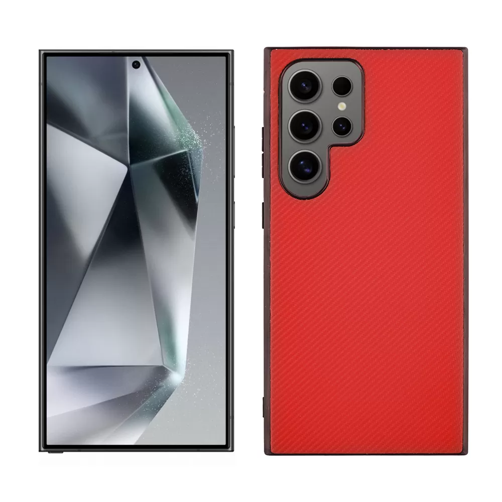 VOLTE-TEL CARBON LIFT ΘΗΚΗ SAMSUNG S24 ULTRA 5G S928 6.8in  CAMERA GUARD RED - Image 5