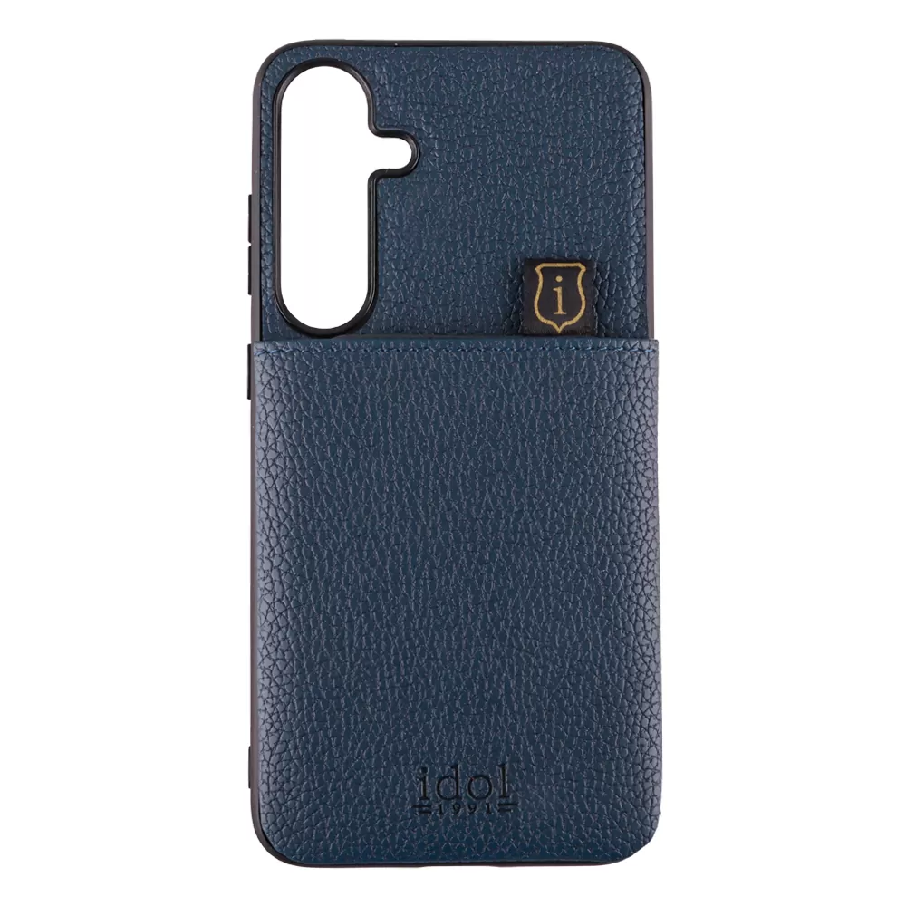 IDOL 1991 ANTI-RFID LEATHER SMART WALLET ΘΗΚΗ SAMSUNG S24 5G S921 6.2in CAMERA GUARD BLUE - Image 7