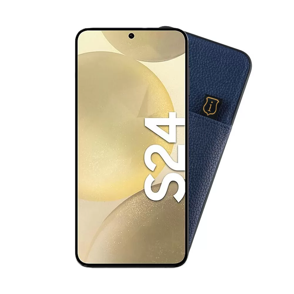 IDOL 1991 ANTI-RFID LEATHER SMART WALLET ΘΗΚΗ SAMSUNG S24 5G S921 6.2in CAMERA GUARD BLUE - Image 5