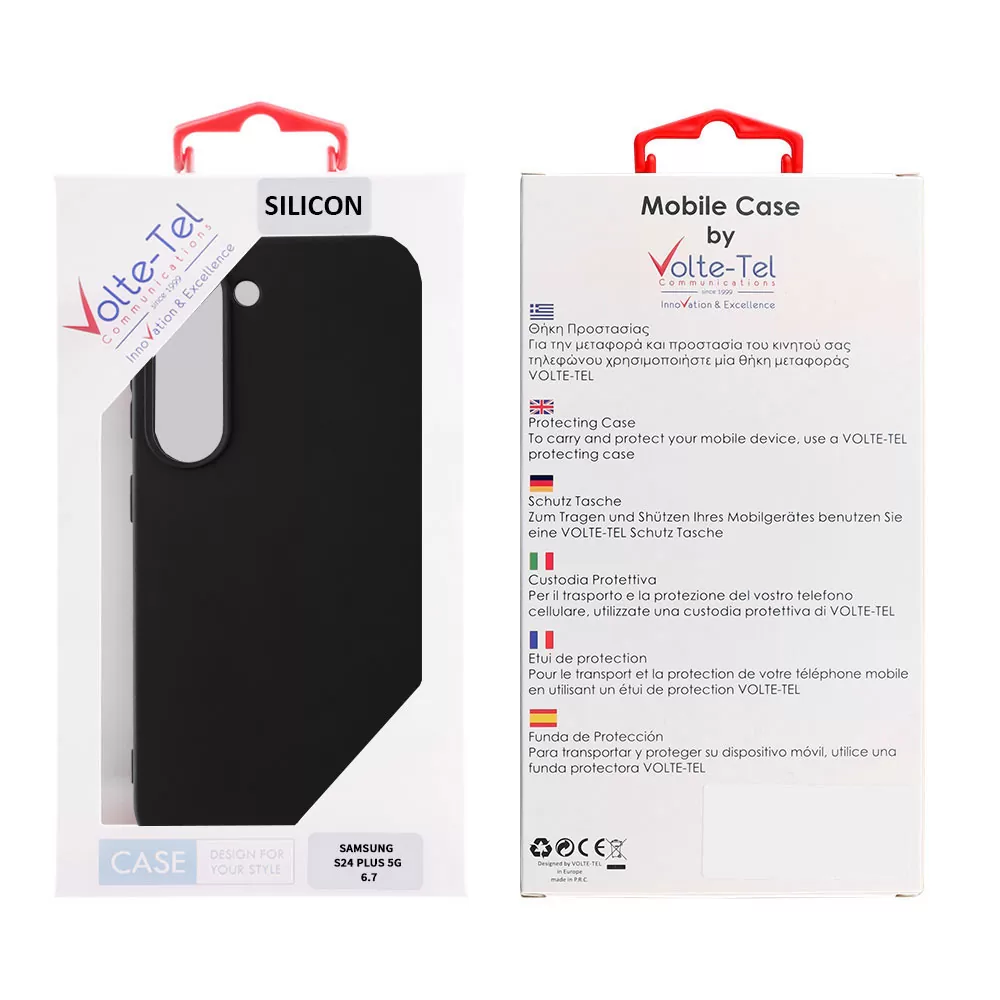VOLTE-TEL SILICON TPU ΘΗΚΗ SAMSUNG S24 PLUS 5G S926 6.7in  CAMERA GUARD BLACK - Image 2