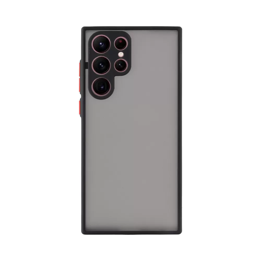 LIME HARDSHELL FUSION ΘΗΚΗ SAMSUNG S24 ULTRA 5G S928 6.8in  FULL CAMERA PROTECTION BLACK WITH RED KEYS - Image 7