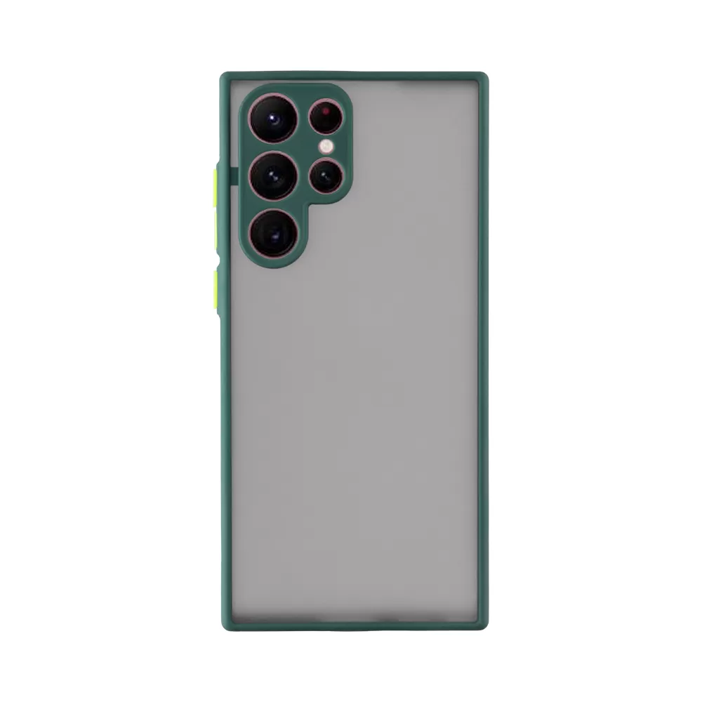 LIME HARDSHELL FUSION ΘΗΚΗ SAMSUNG S24 ULTRA 5G S928 6.8in  FULL CAMERA PROTECTION GREEN WITH YELLOW KEYS - Image 7