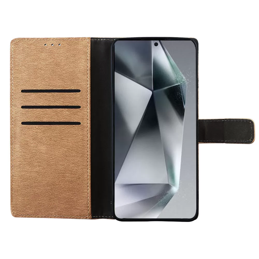 VOLTE-TEL ALLURE ΘΗΚΗ SAMSUNG S24 ULTRA 5G S928 6.8in  MAGNET BOOK STAND CLIP GOLD - Image 5
