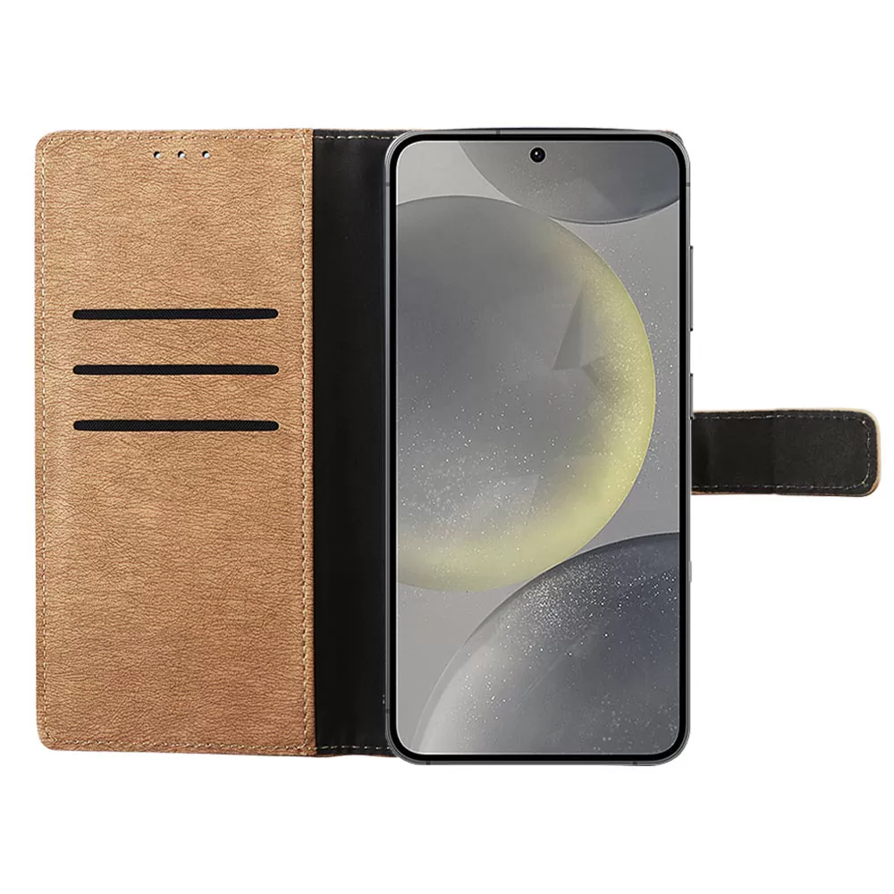 VOLTE-TEL ALLURE ΘΗΚΗ SAMSUNG S24 5G S921 6.2in  MAGNET BOOK STAND CLIP GOLD - Image 5