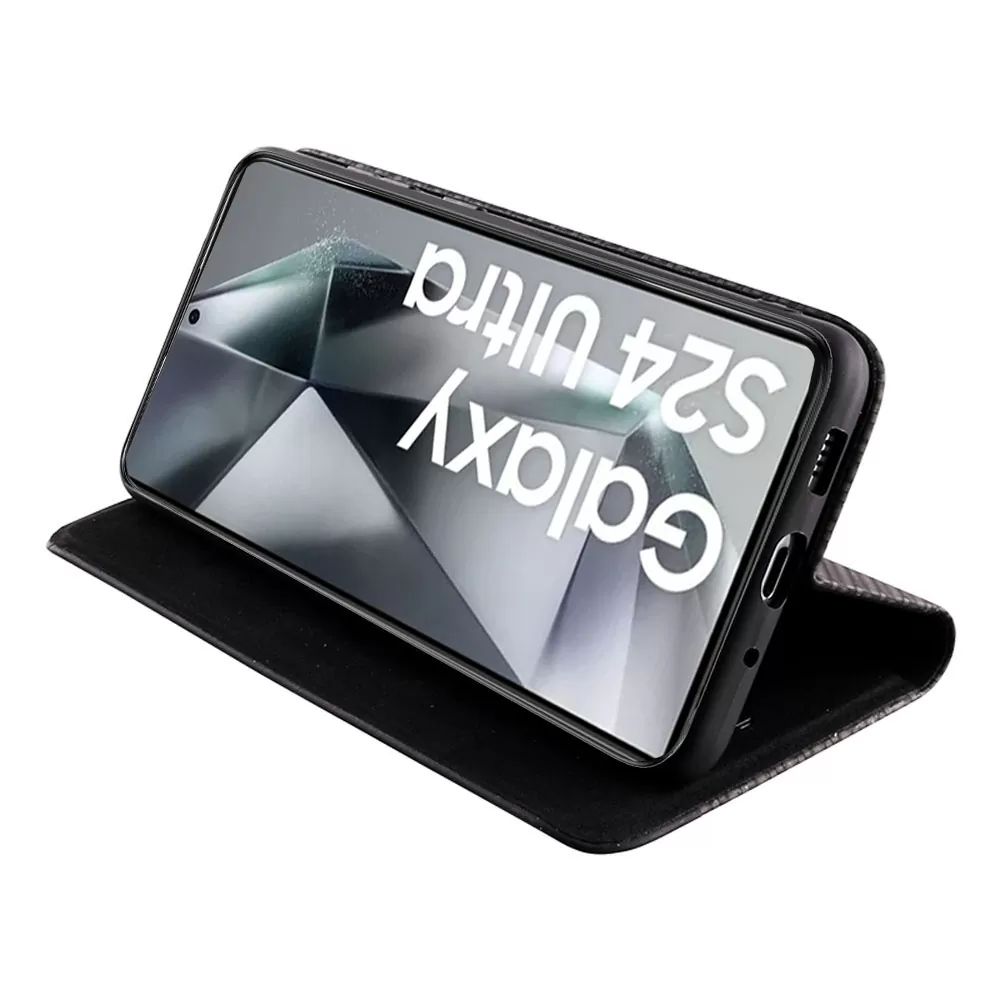 IDOL 1991 ELITE ΘΗΚΗ SAMSUNG S24 ULTRA 5G S928 6.8in  ANTI-RFID BOOK STAND BLACK - Image 4