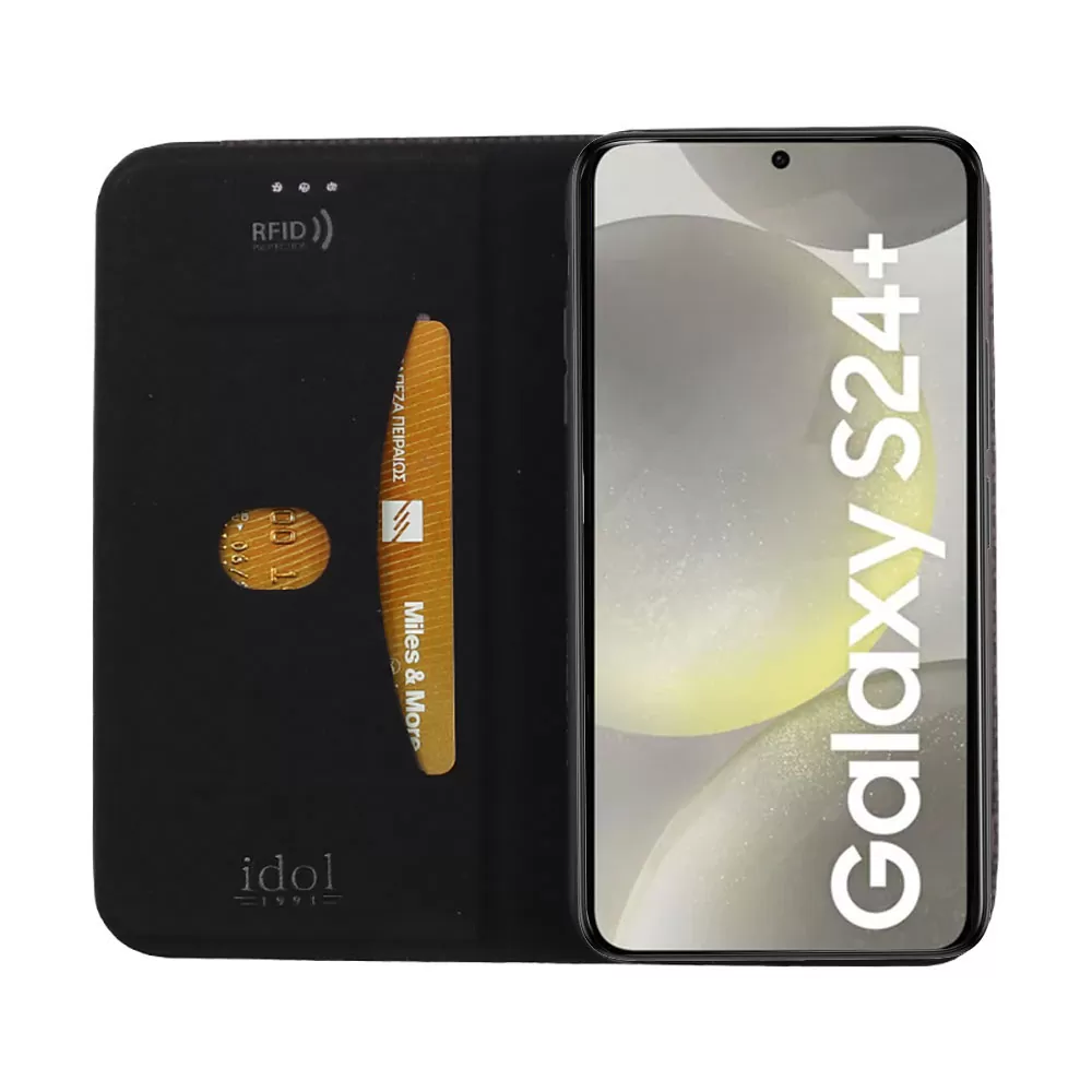 IDOL 1991 ELITE ΘΗΚΗ SAMSUNG S24 PLUS 5G S926 6.7in  ANTI-RFID BOOK STAND BLACK - Image 7