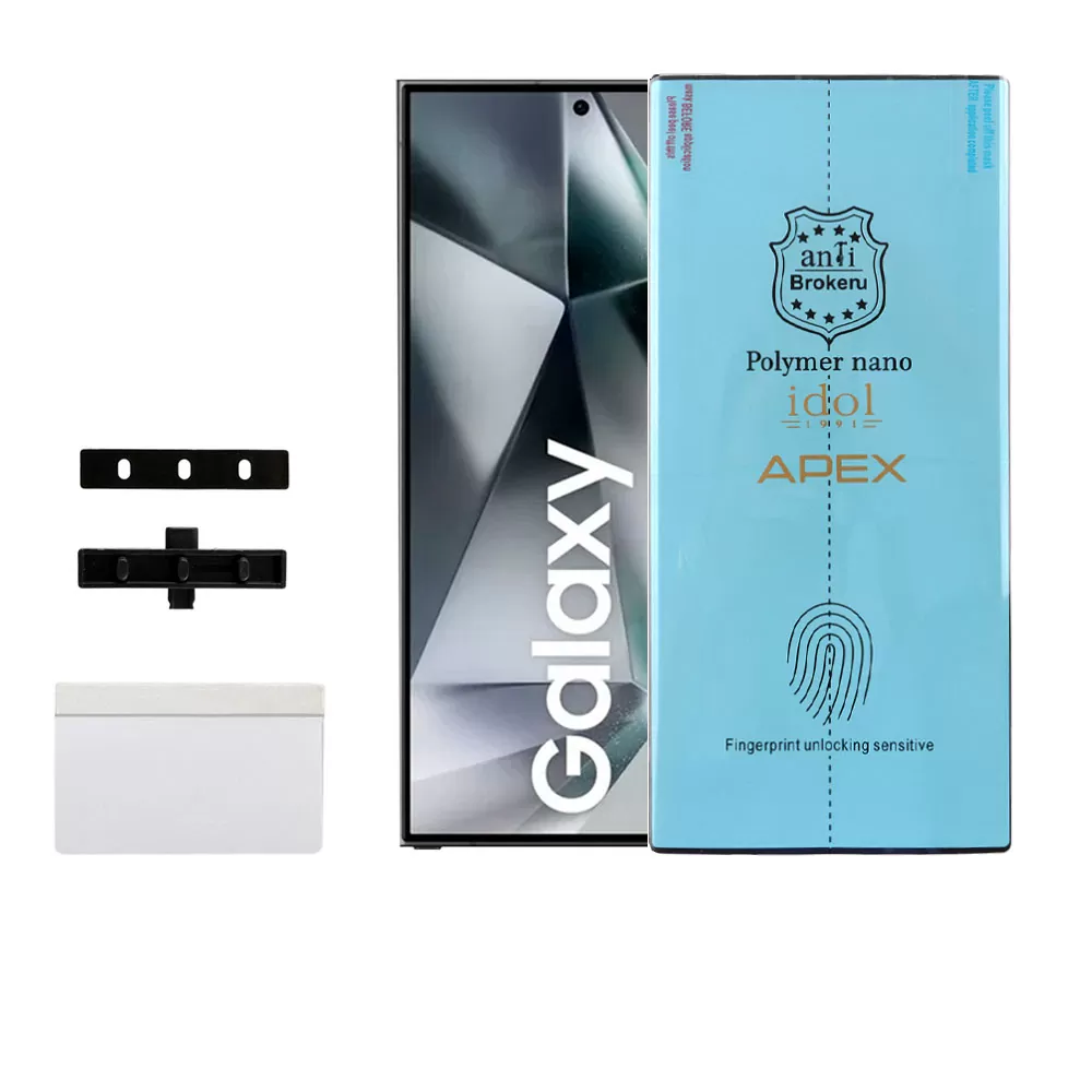 IDOL 1991 APEX POLYMER NANOTECH FILM SAMSUNG S24 ULTRA 5G S928 6.8in FINGER UNLOCK FULL COVER WITH INSTALLATION KIT - Image 8