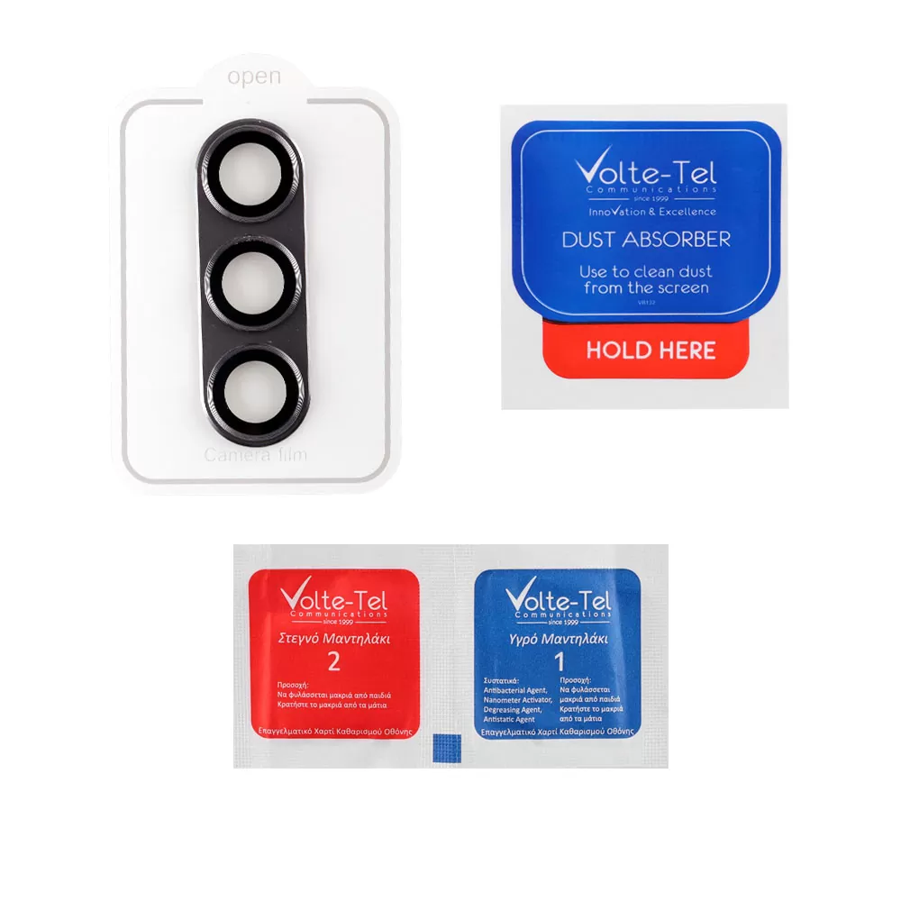 VOLTE-TEL CAMERA GLASS COVER SAMSUNG S24 5G 6.2in 9H 0.30MM 3D ALUMINIUM-ELECTROPLATING FRAME SILVER - Image 5