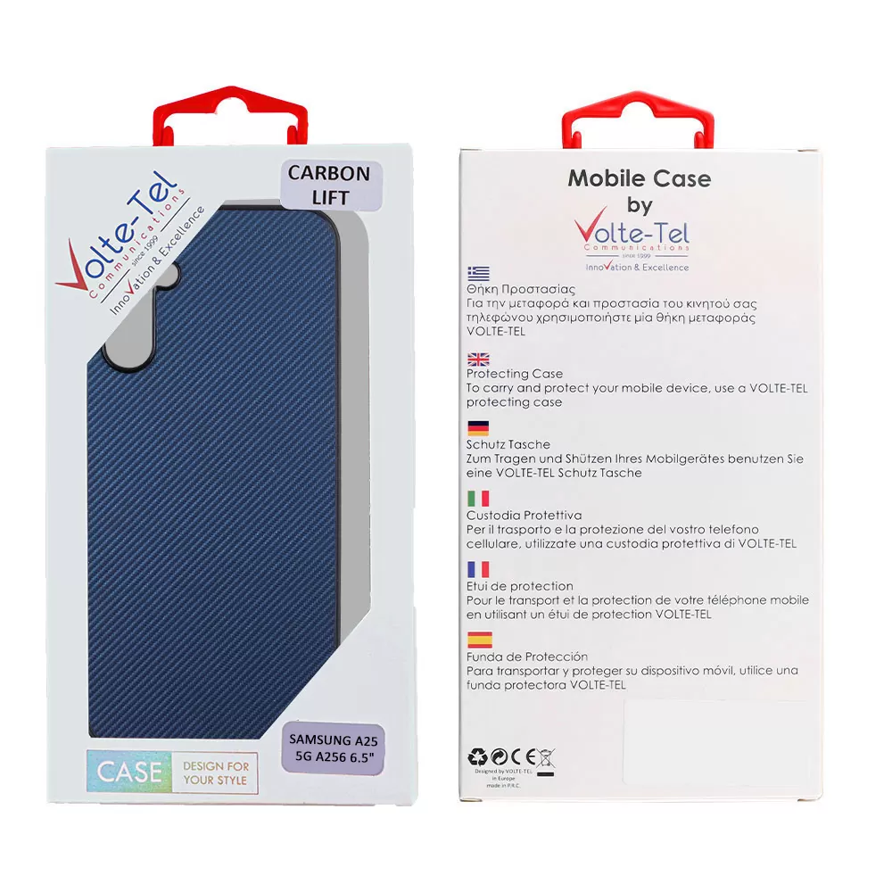 VOLTE-TEL CARBON LIFT ΘΗΚΗ SAMSUNG A25 5G A256 6.5in  CAMERA GUARD BLUE - Image 2