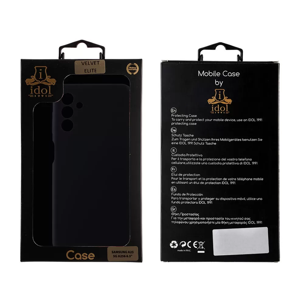 IDOL 1991 VELVET ELITE TPU ΘΗΚΗ SAMSUNG A25 5G A256 6.5in  4 SIDE FULL CAMERA PROTECTION BLACK - Image 2