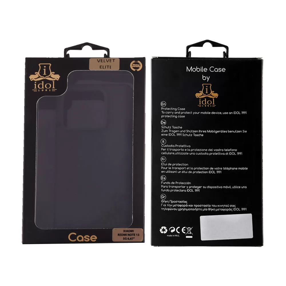 IDOL 1991 VELVET ELITE TPU ΘΗΚΗ XIAOMI REDMI NOTE 13 5G 6.67in  4 SIDE CAMERA GUARD BLACK - Image 2