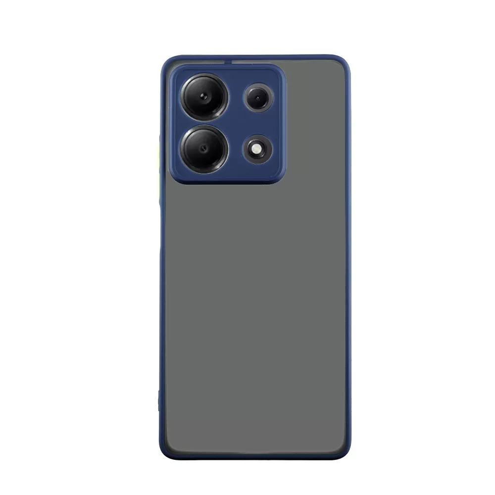 LIME HARDSHELL FUSION ΘΗΚΗ XIAOMI REDMI NOTE 13 5G 6.67in  FULL CAMERA PROTECTION BLUE WITH YELLOW KEYS - Image 6