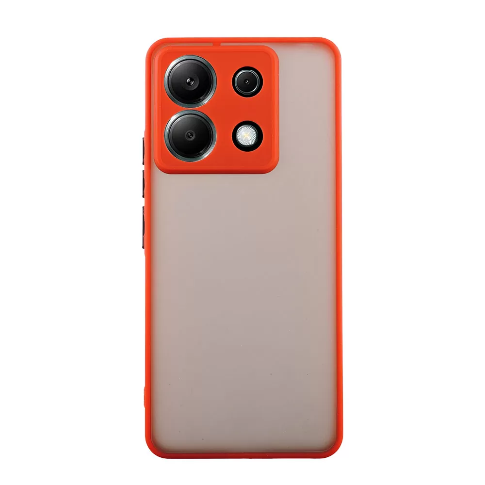LIME HARDSHELL FUSION ΘΗΚΗ XIAOMI REDMI NOTE 13 5G 6.67in  FULL CAMERA PROTECTION RED WITH BLACK KEYS - Image 7