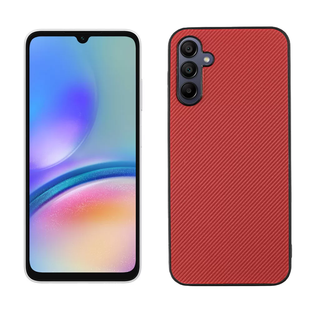 VOLTE-TEL CARBON LIFT ΘΗΚΗ SAMSUNG A15 4G A155/A15 5G A156 6.4in  CAMERA GUARD PROTECTION RED - Image 5