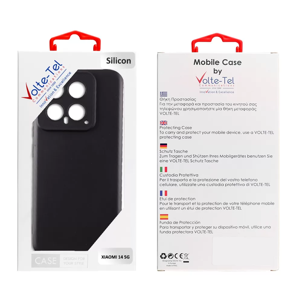 VOLTE-TEL SILICON TPU ΘΗΚΗ XIAOMI 14 5G 6.36in  FULL CAMERA PROTECTION BLACK - Image 5