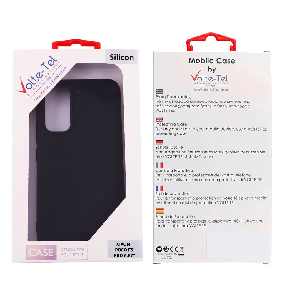 VOLTE-TEL SILICON TPU ΘΗΚΗ XIAOMI POCO F5 PRO 6.67in  CAMERA GUARD BLACK - Image 2