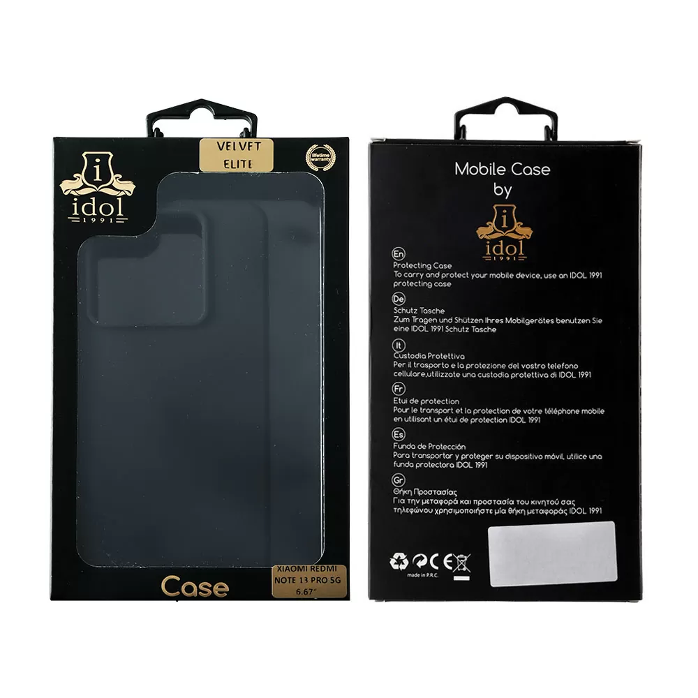 IDOL 1991 VELVET ELITE TPU ΘΗΚΗ XIAOMI REDMI NOTE 13 PRO 5G 6.67in  4 SIDE CAMERA GUARD BLACK - Image 2