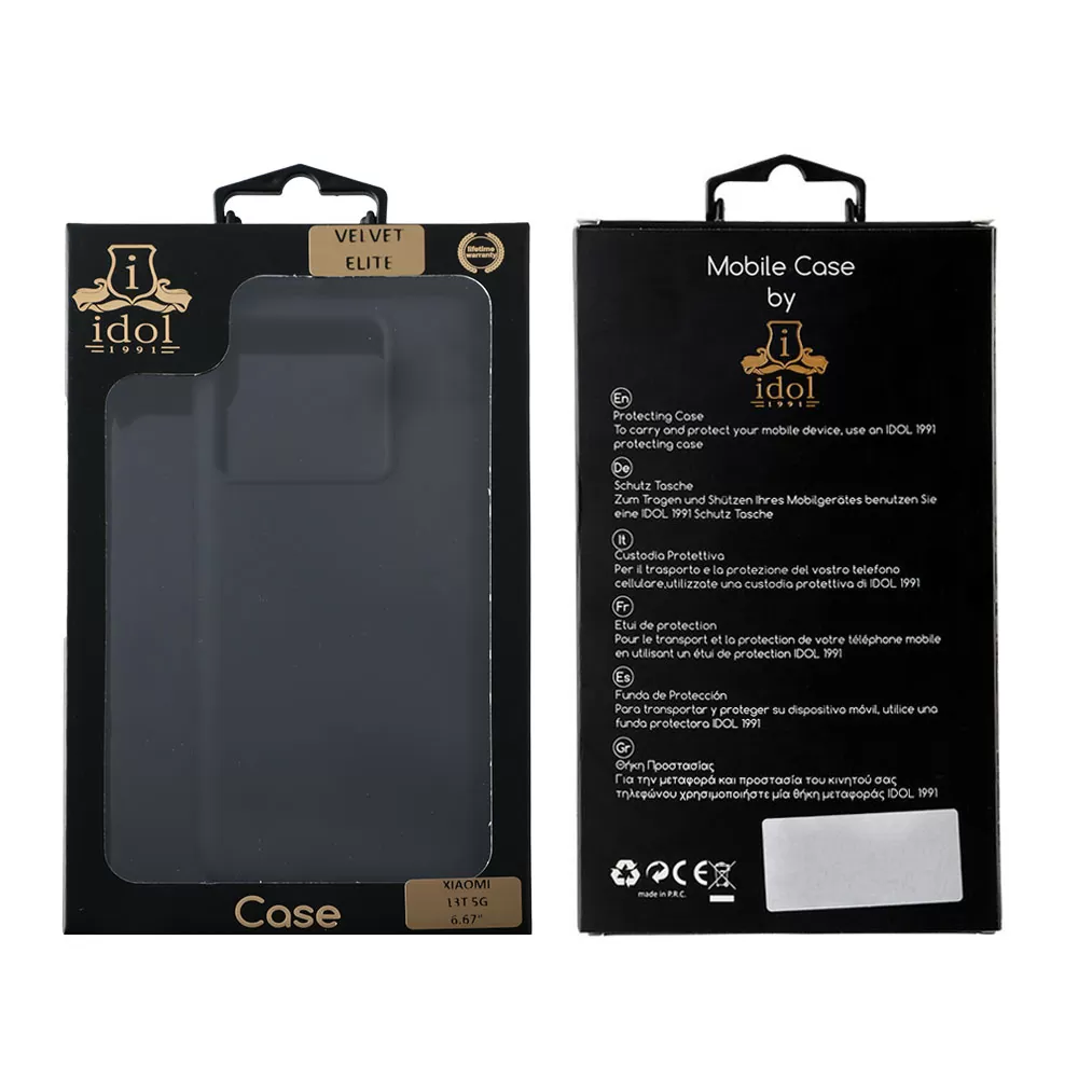 IDOL 1991 VELVET ELITE TPU ΘΗΚΗ XIAOMI 13T 5G 6.67in  4 SIDE CAMERA GUARD BLACK - Image 2