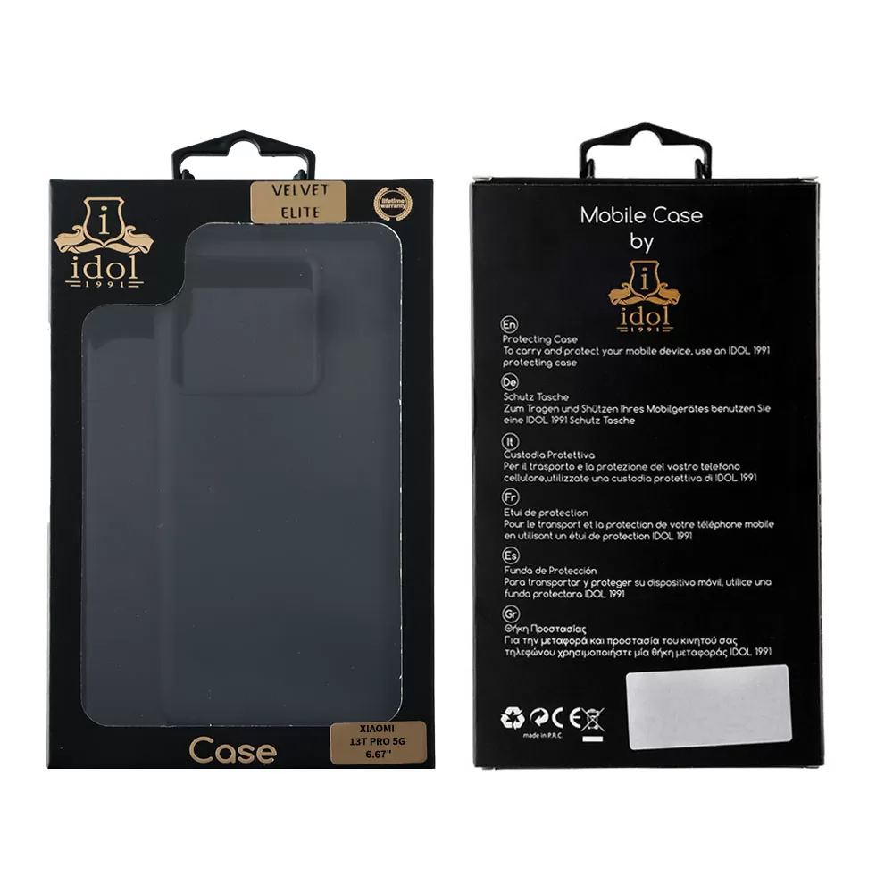 IDOL 1991 VELVET ELITE TPU ΘΗΚΗ XIAOMI 13T PRO 5G 6.67in  4 SIDE CAMERA GUARD BLACK - Image 8