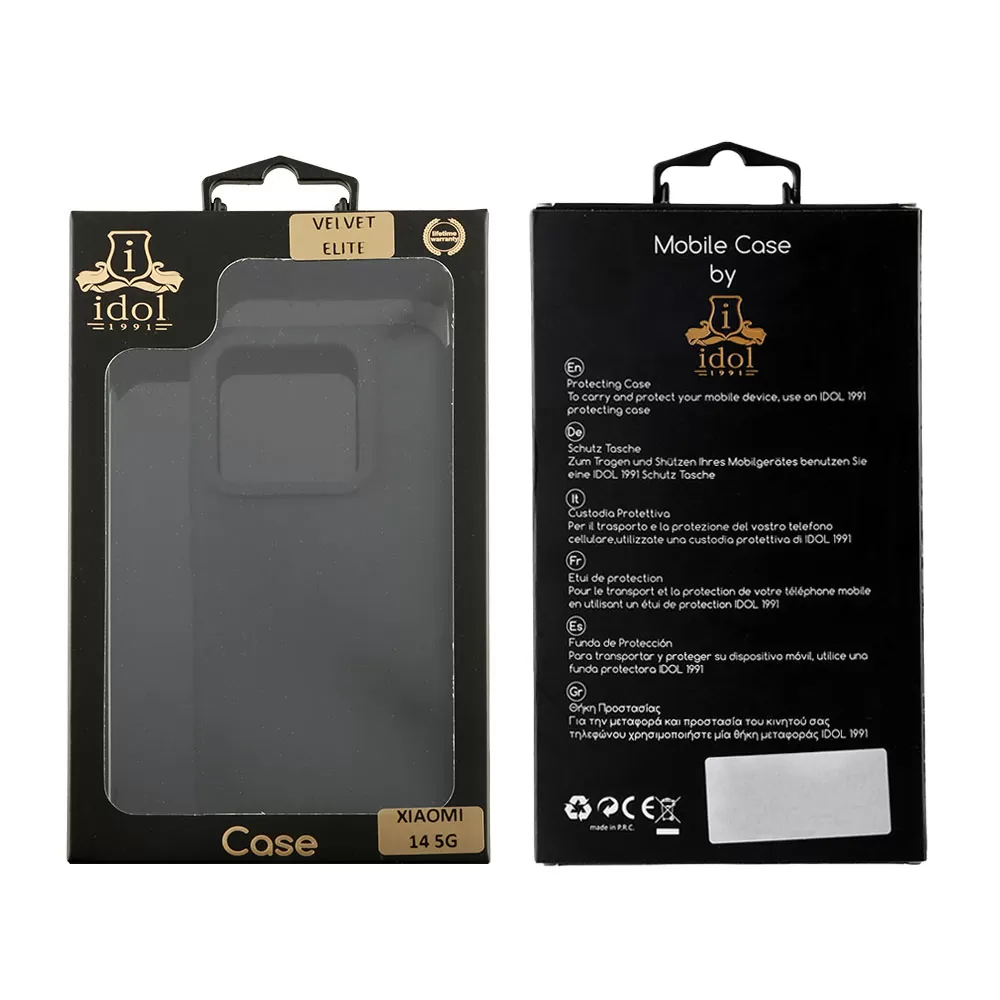 IDOL 1991 VELVET ELITE TPU ΘΗΚΗ XIAOMI 14 5G 6.36in  4 SIDE CAMERA GUARD BLACK - Image 2