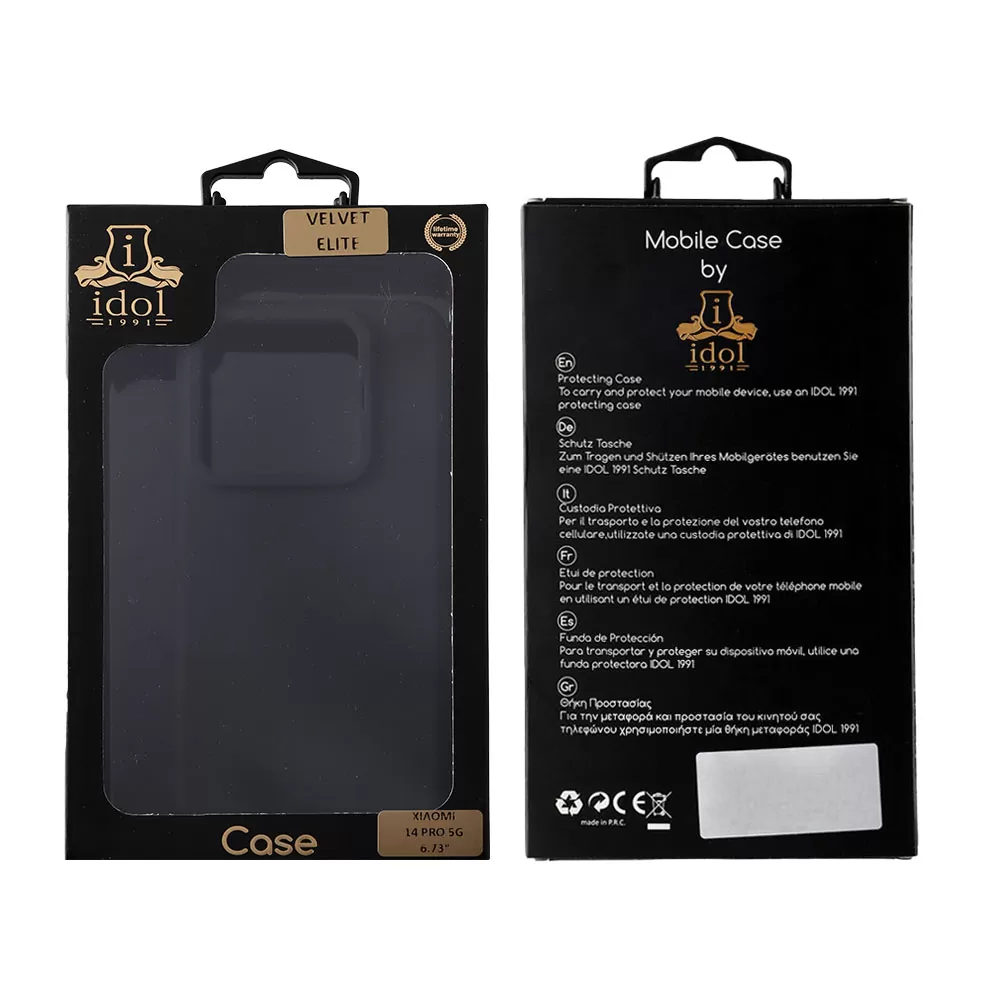 IDOL 1991 VELVET ELITE TPU ΘΗΚΗ XIAOMI 14 PRO 5G 6.73in  4 SIDE CAMERA GUARD BLACK - Image 2