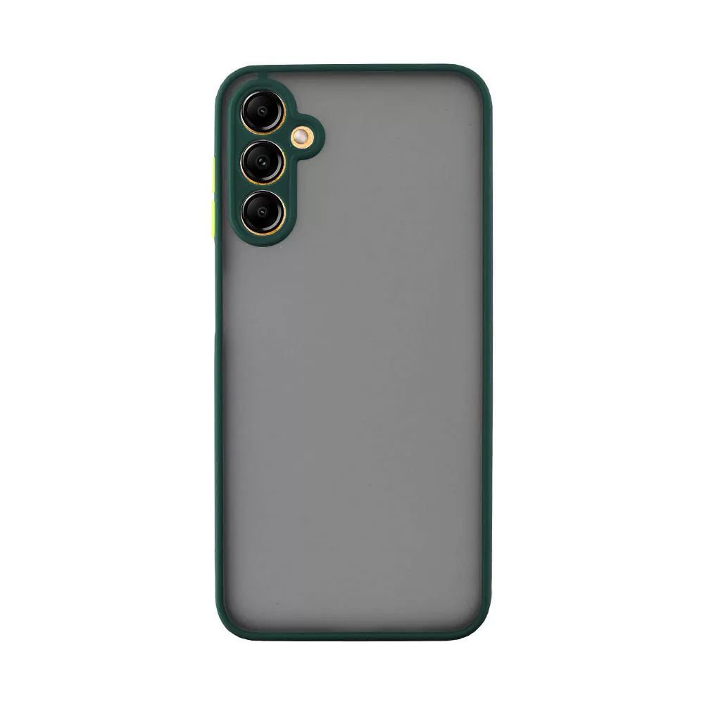 LIME HARDSHELL FUSION ΘΗΚΗ SAMSUNG A05s 4G A057/F14 4G E145 6.7in  FULL CAMERA PROTECTION GREEN WITH YELLOW KEYS - Image 6