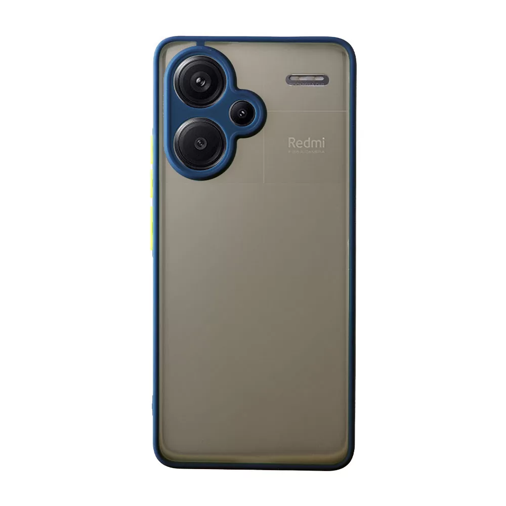 LIME HARDSHELL FUSION ΘΗΚΗ XIAOMI REDMI NOTE 13 PRO PLUS 5G 6.67in  FULL CAMERA PROTECTION BLUE WITH YELLOW KEYS - Image 6