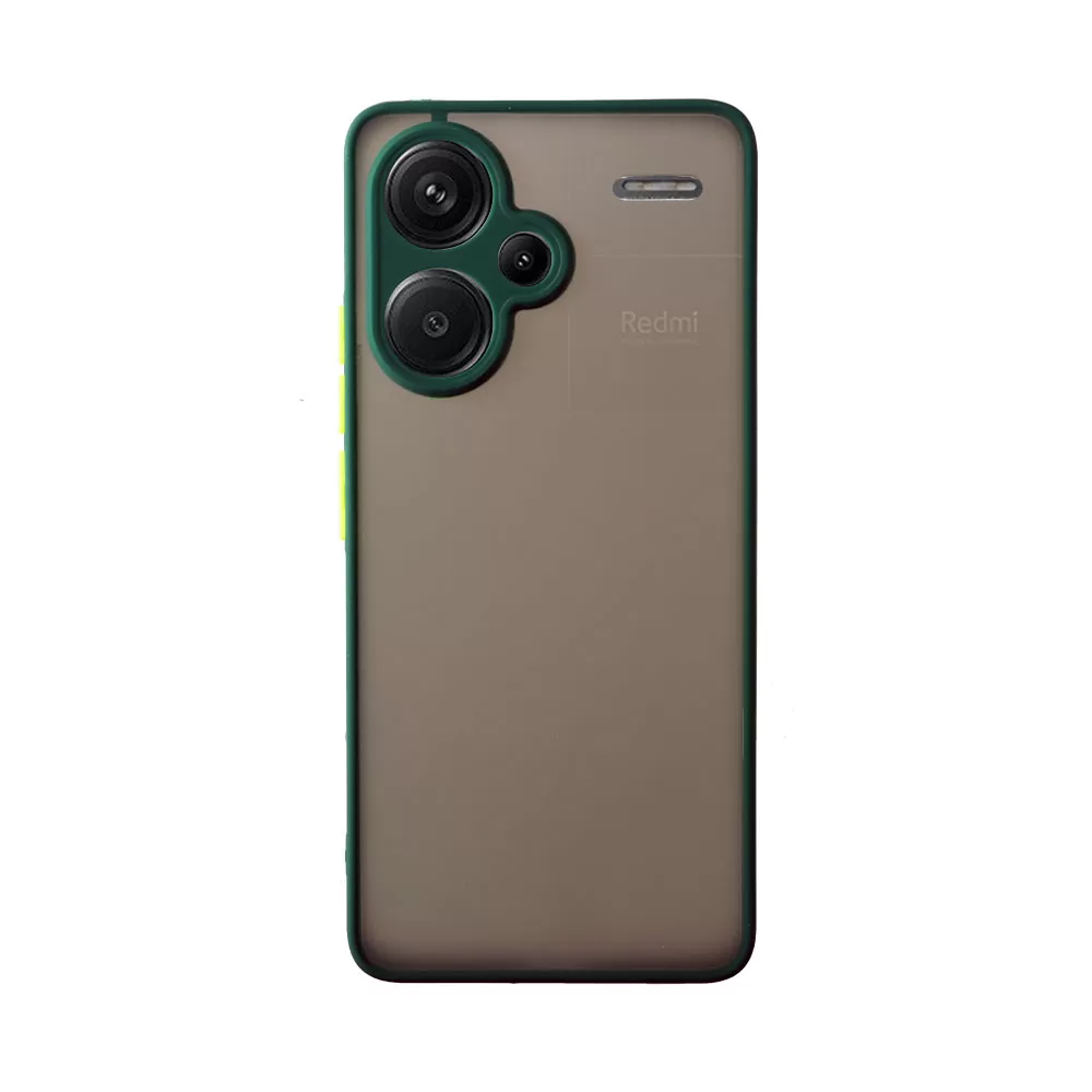 LIME HARDSHELL FUSION ΘΗΚΗ XIAOMI REDMI NOTE 13 PRO PLUS 5G 6.67in  FULL CAMERA PROTECTION GREEN WITH YELLOW KEYS - Image 6