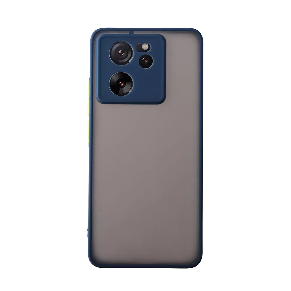 LIME HARDSHELL FUSION ΘΗΚΗ XIAOMI 13T 5G 6.67in  FULL CAMERA PROTECTION BLUE WITH YELLOW KEYS - Image 6