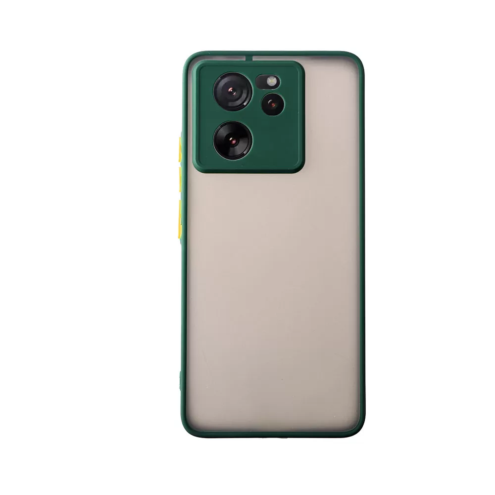 LIME HARDSHELL FUSION ΘΗΚΗ XIAOMI 13T 5G 6.67in  FULL CAMERA PROTECTION GREEN WITH YELLOW KEYS - Image 7