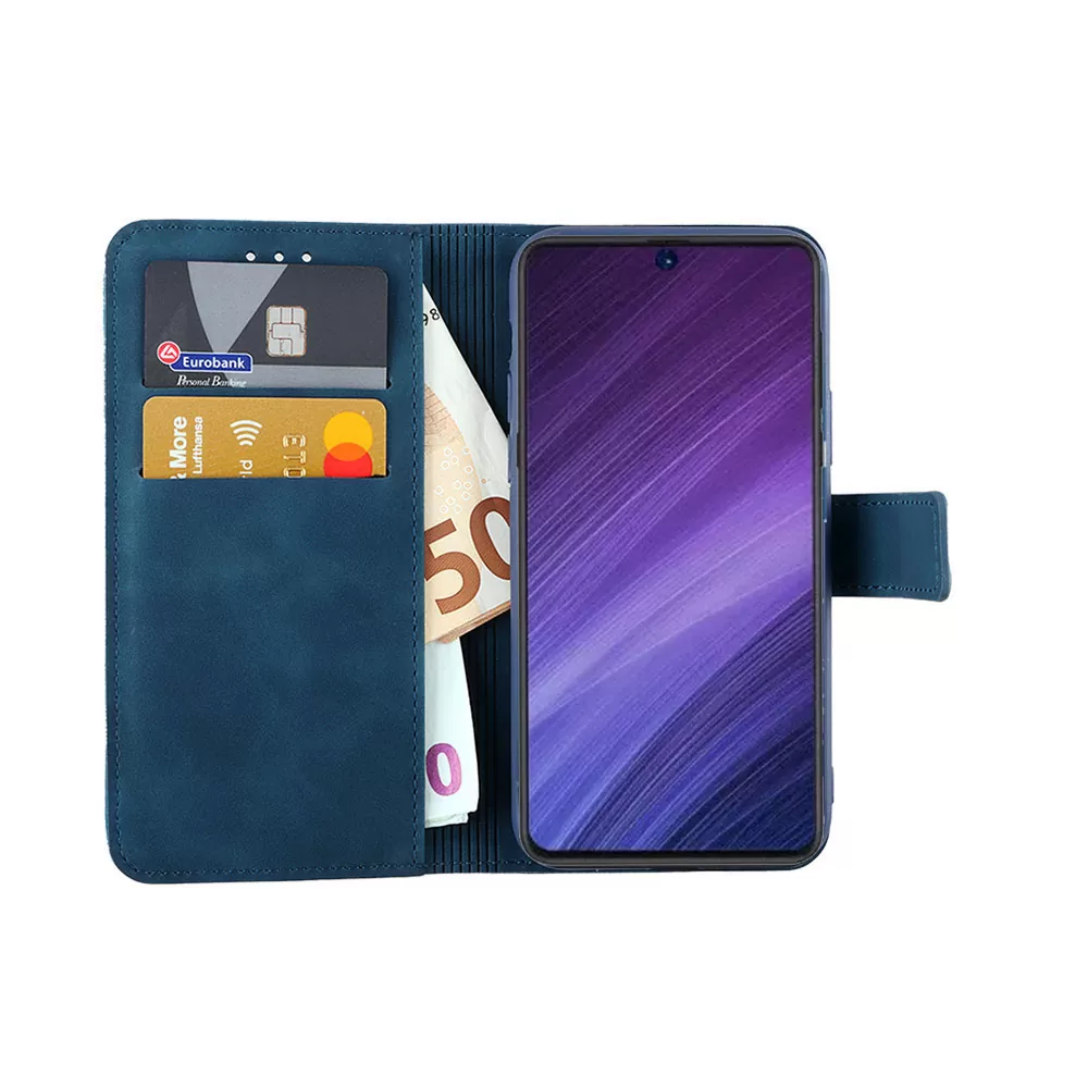 LIME ESSENTIAL ΘΗΚΗ XIAOMI 13T 5G 6.67in  MAGNET BOOK STAND CLIP  DARK BLUE - Image 5
