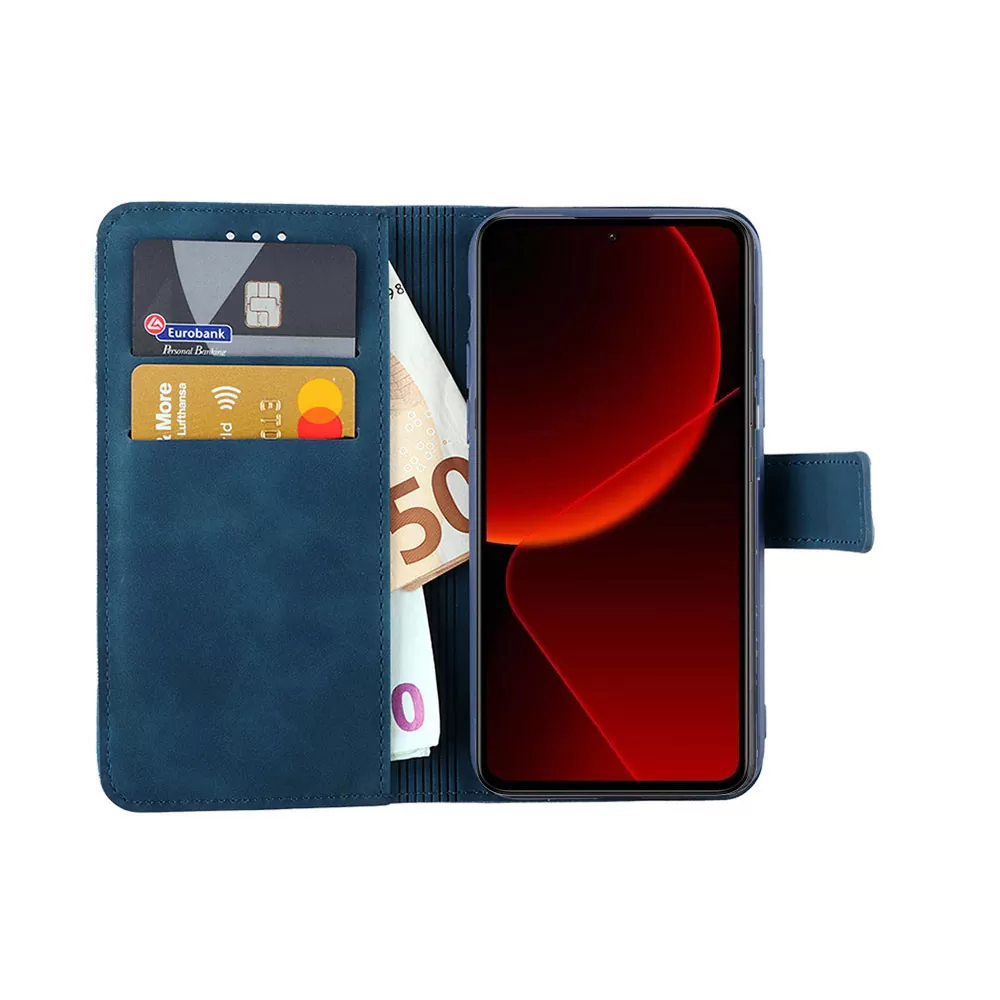 LIME ESSENTIAL ΘΗΚΗ XIAOMI 13T PRO 5G 6.67in  MAGNET BOOK STAND CLIP  DARK BLUE - Image 4