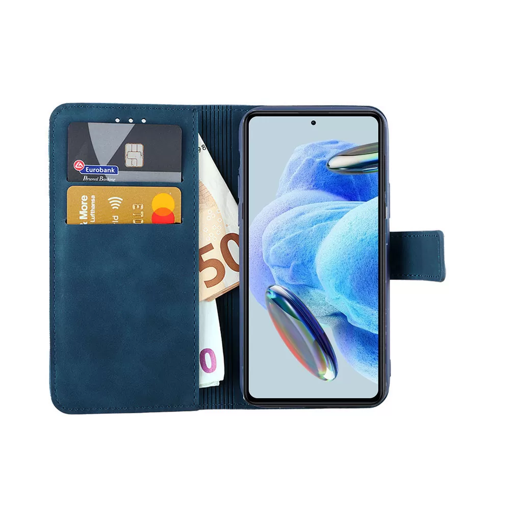 LIME ESSENTIAL ΘΗΚΗ XIAOMI REDMI NOTE 12 PRO 4G 6.67in  MAGNET BOOK STAND CLIP DARK BLUE - Image 4