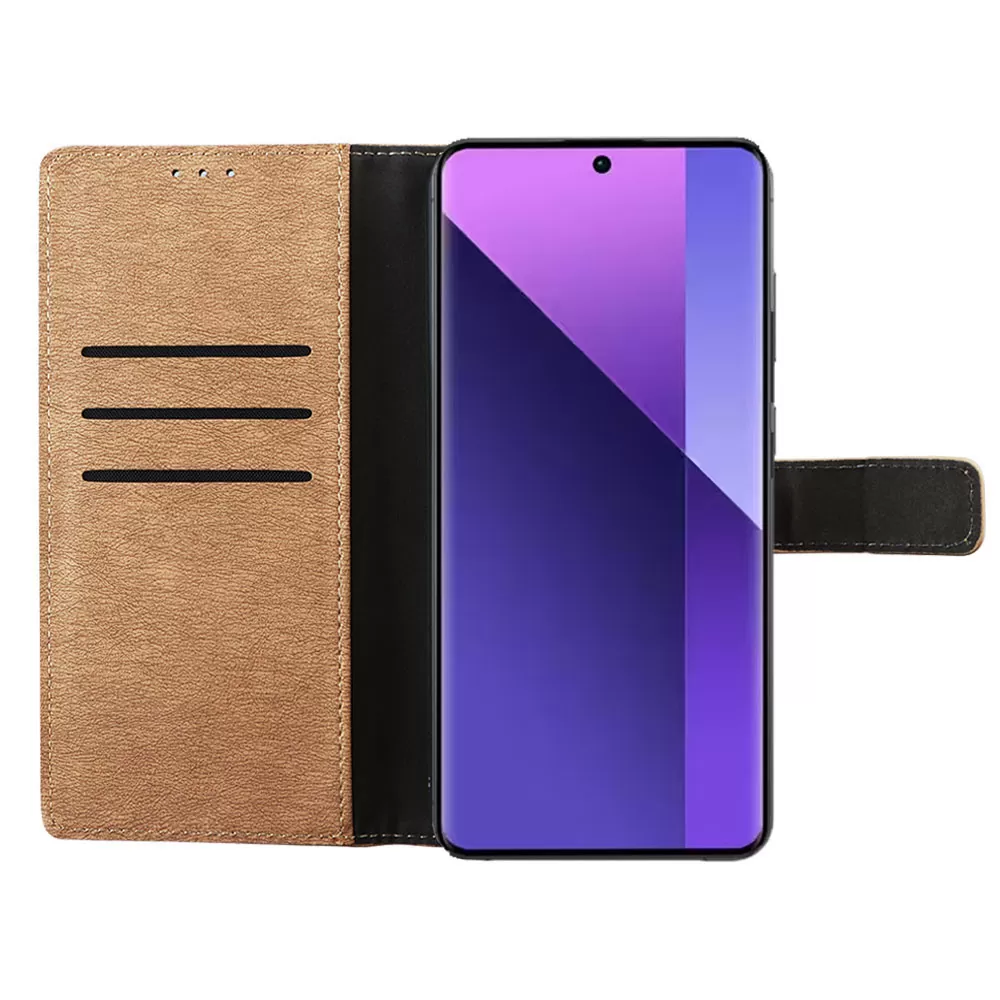 VOLTE-TEL ALLURE ΘΗΚΗ XIAOMI REDMI NOTE 13 PRO PLUS 5G 6.67in  MAGNET BOOK STAND CLIP GOLD - Image 6