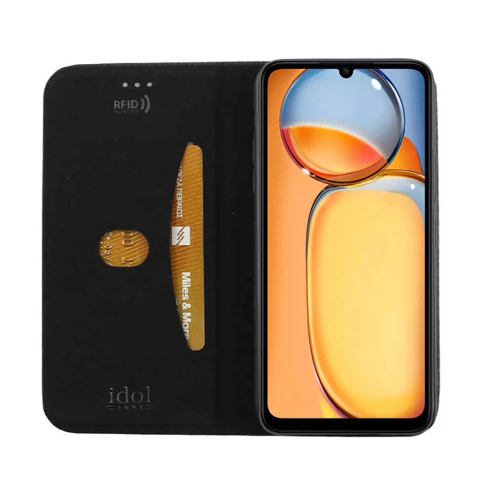 IDOL 1991 ELITE ΘΗΚΗ XIAOMI REDMI 13C 4G/5G 6.74in  ANTI-RFID BOOK STAND BLACK - Image 7