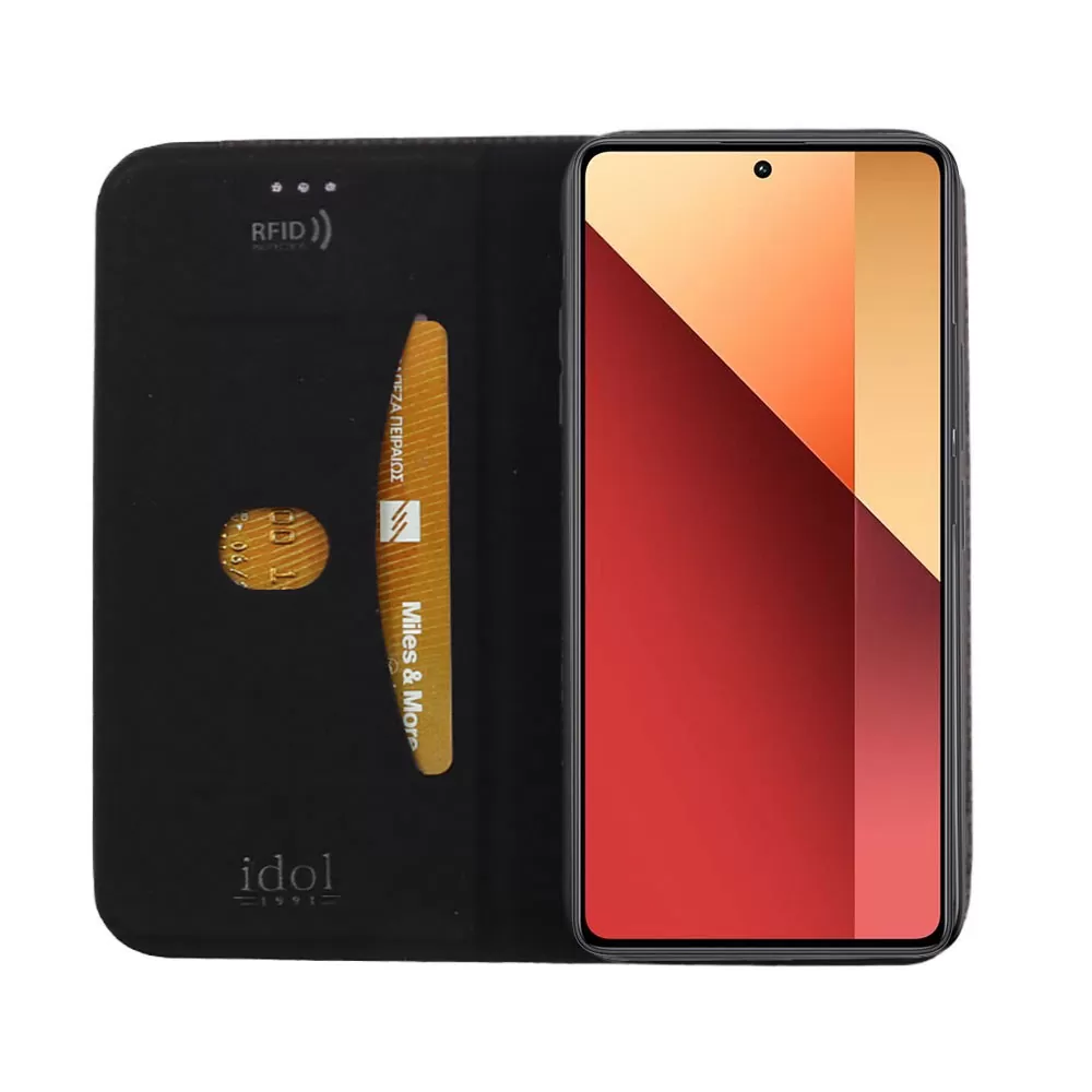 IDOL 1991 ELITE ΘΗΚΗ XIAOMI REDMI NOTE 13 5G 6.67in  ANTI-RFID BOOK STAND BLACK - Image 7
