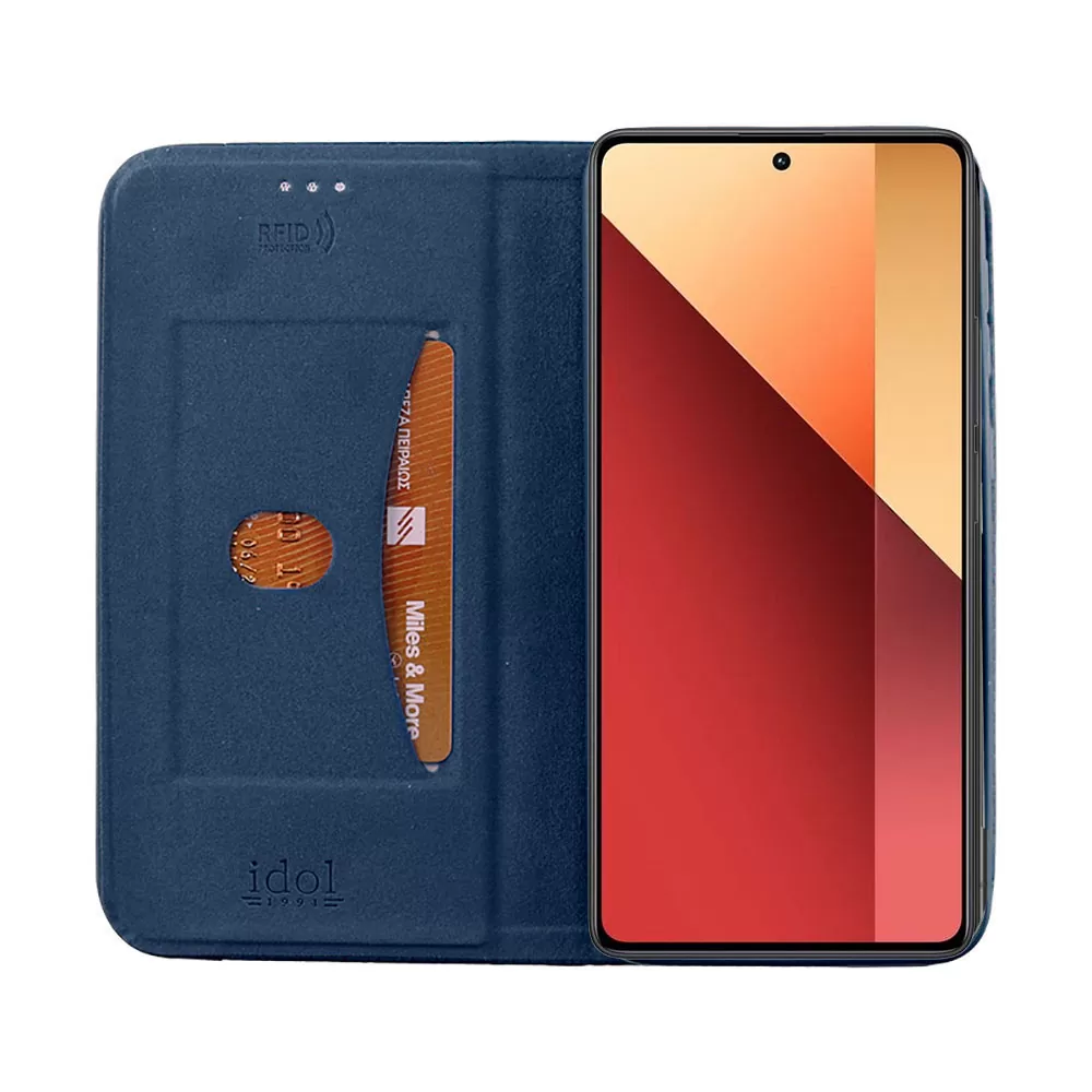 IDOL 1991 ELITE ΘΗΚΗ XIAOMI REDMI NOTE 13 5G 6.67in  ANTI-RFID BOOK STAND BLUE - Image 7