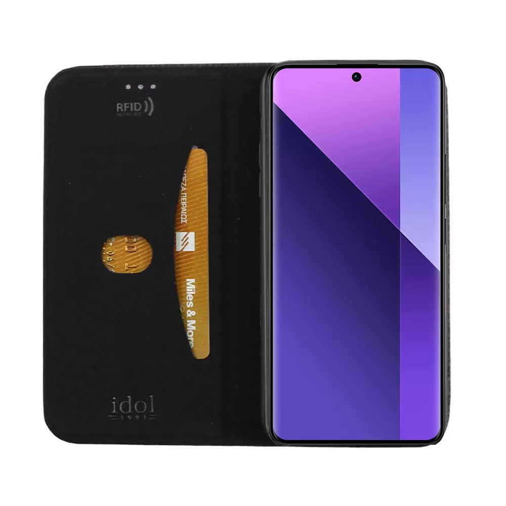 IDOL 1991 ELITE ΘΗΚΗ XIAOMI REDMI NOTE 13 PRO PLUS 5G 6.67in  ANTI-RFID BOOK STAND BLACK - Image 7