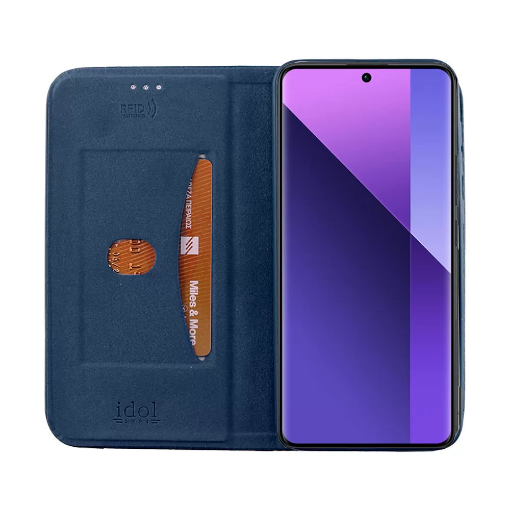 IDOL 1991 ELITE ΘΗΚΗ XIAOMI REDMI NOTE 13 PRO PLUS 5G 6.67in  ANTI-RFID BOOK STAND BLUE - Image 7