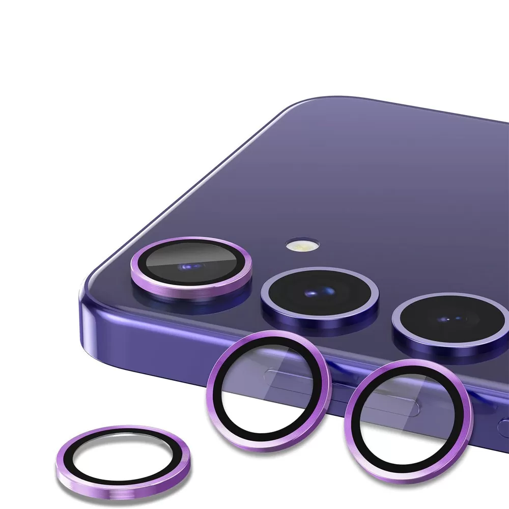 VOLTE-TEL CAMERA GLASS COVER SAMSUNG A15 4G A155/A15 5G A157 6.4in 9H 0.30MM EASY APPLICATION PURPLE - Image 4